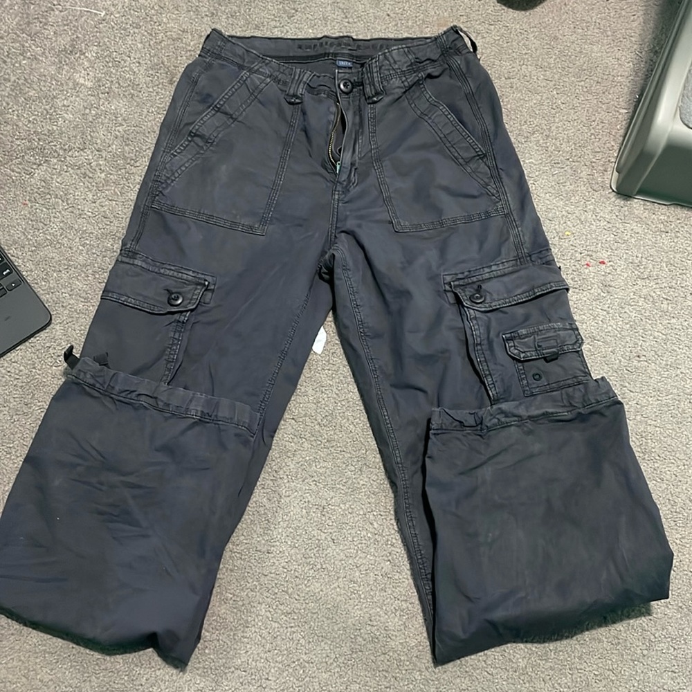 Black cargo pants